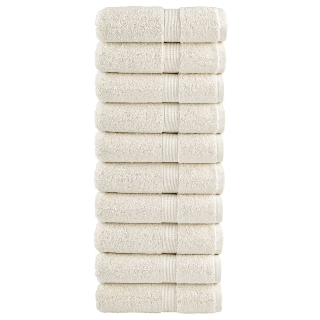 vidaXL Premium Waschhandtücher SOLUND 10 Stück Lila 30x30 cm 600 g/m²