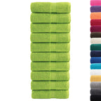 vidaXL Premium Waschhandtücher SOLUND 10 Stück Apfelgrün 30x30 cm 600 g/m²
