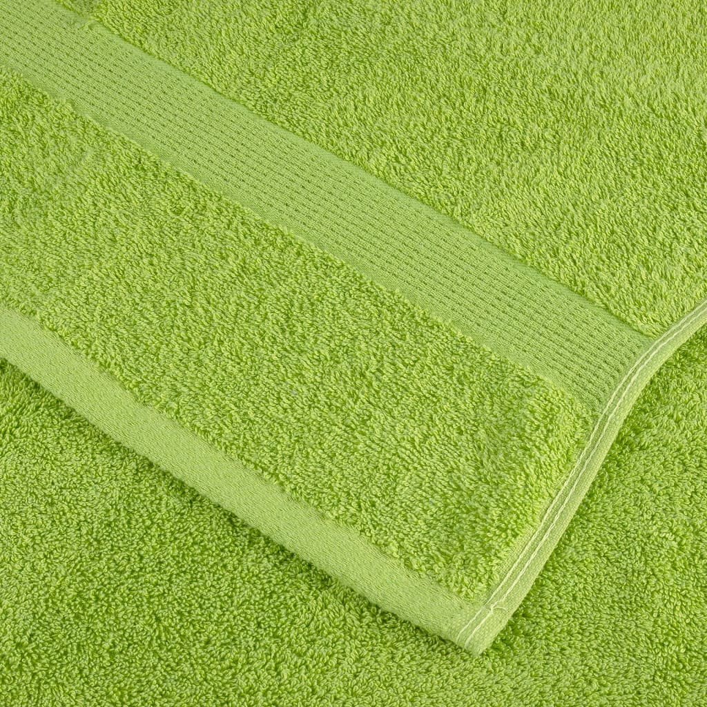 vidaXL Premium Waschhandtücher SOLUND 10 Stück Apfelgrün 30x30 cm 600 g/m²