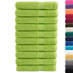 vidaXL Premium-Saunatücher SOLUND 10 Stk. Apfelgrün 80x200 cm 600 g/m²