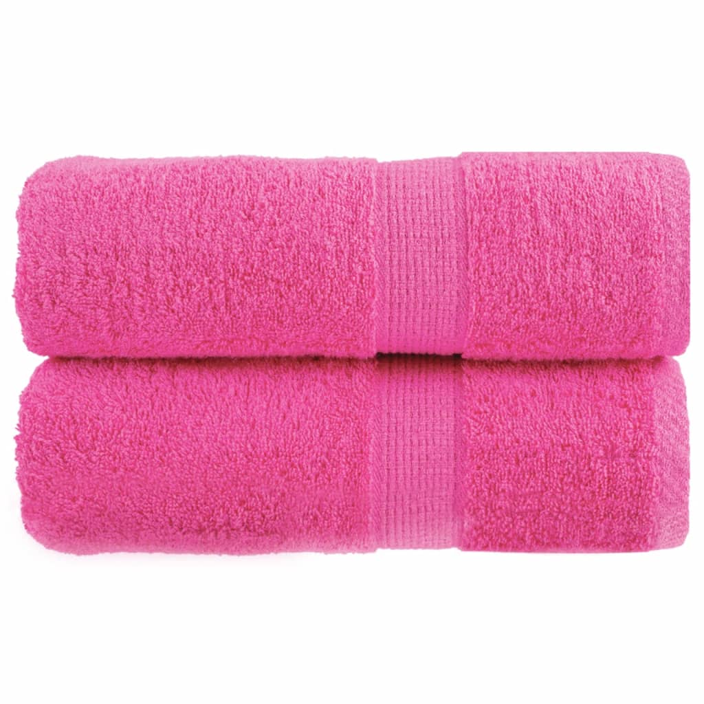 vidaXL Premium Waschhandtücher SOLUND 2 Stück Lila 30x30 cm 600 g/m²