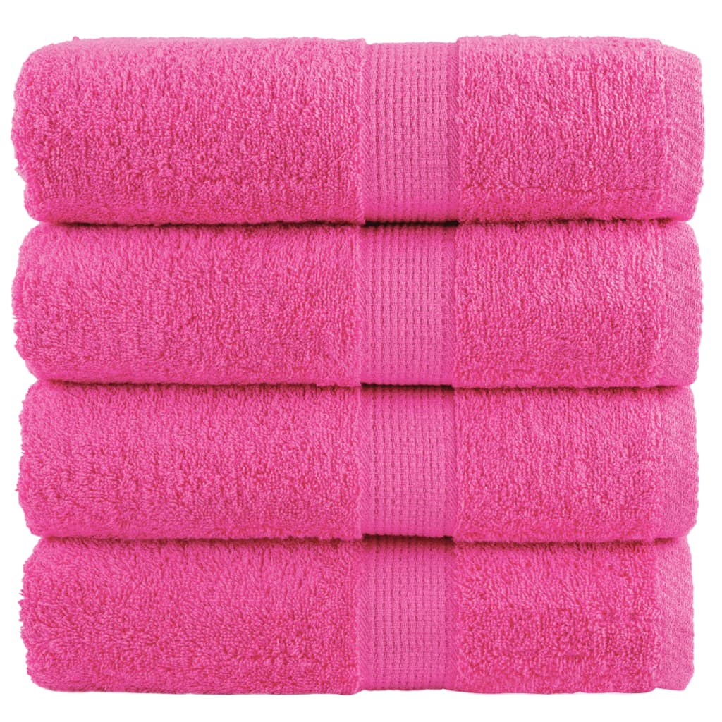 vidaXL Premium Waschhandtücher SOLUND 4 Stück Lila 30x30 cm 600 g/m²