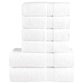vidaXL 6 tlg. Premium-Handtuch-Set SOLUND Weiß 600 g/m²