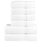 vidaXL 6 tlg. Premium-Handtuch-Set SOLUND Weiß 600 g/m²