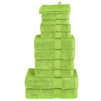 vidaXL 12-tlg. Premium Handtuch-Set SOLUND Apfelgrün 600 g/m²