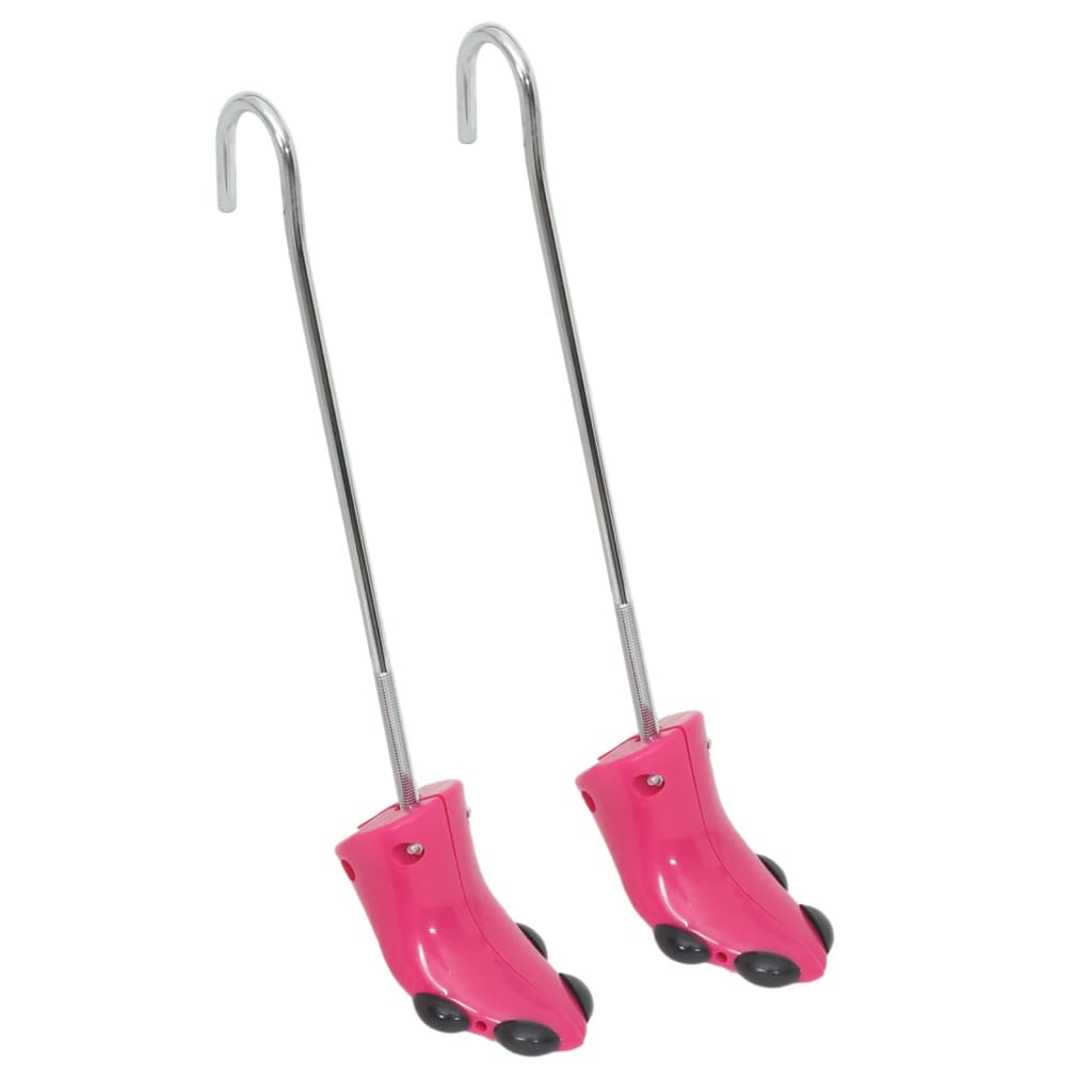 vidaXL Stiefelspanner mit Schuhanzieher Rosa EU 34-40 Kunststoff