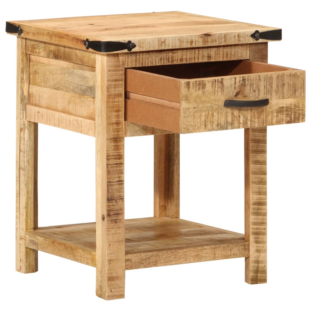 vidaXL Nachttisch 40x40x50 cm Massivholz Mango