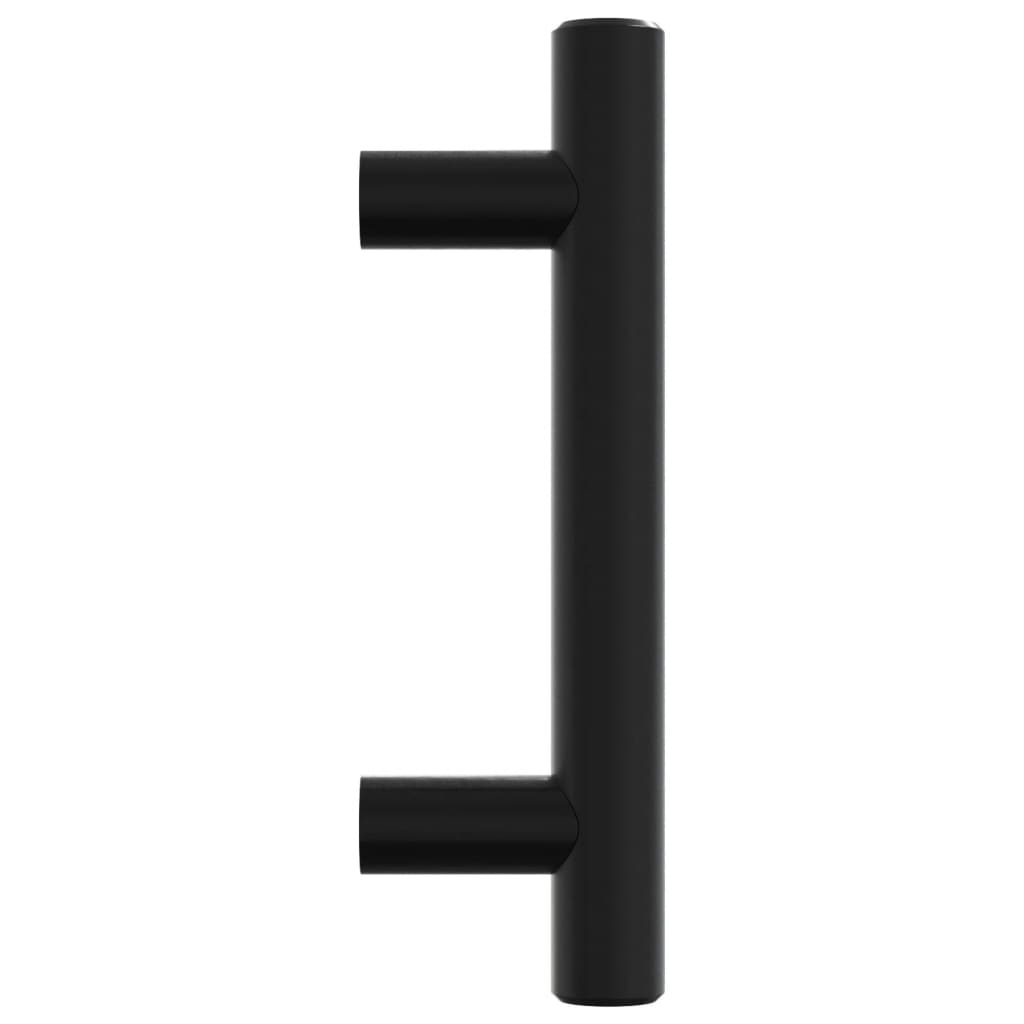 vidaXL Möbelgriffe 20 Stk. Schwarz 64 mm Edelstahl