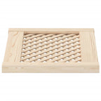 vidaXL Schranktüren 2 Stk. Gitterdesign 49,5x39,5 cm Massivholz Kiefer