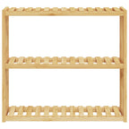 vidaXL Badregal mit 3 Ablagen Wandmontage 60x15x54 cm Bambus