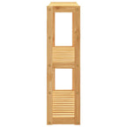 vidaXL Badregal mit 3 Ablagen Wandmontage 60x15x54 cm Bambus