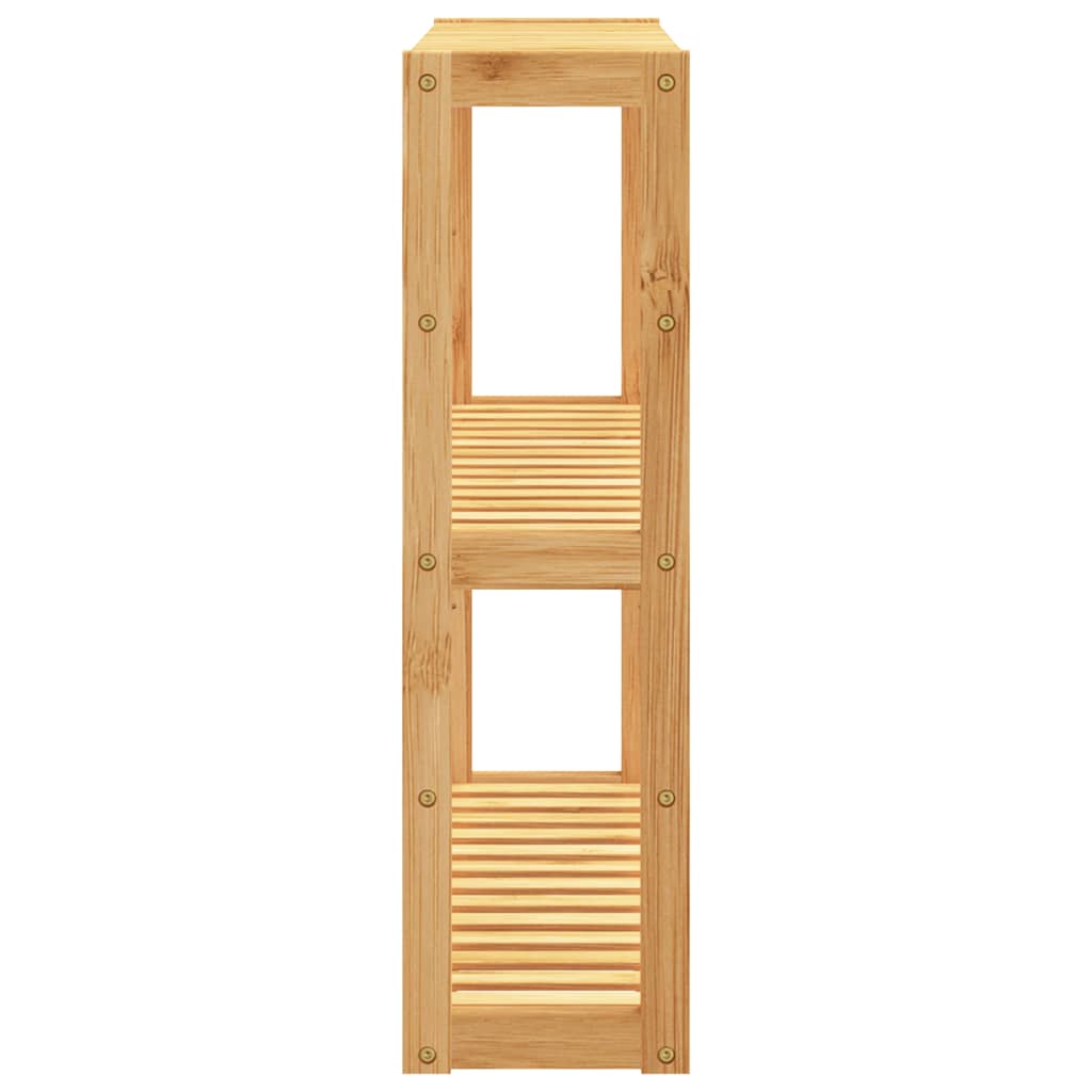 vidaXL Badregal mit 3 Ablagen Wandmontage 60x15x54 cm Bambus