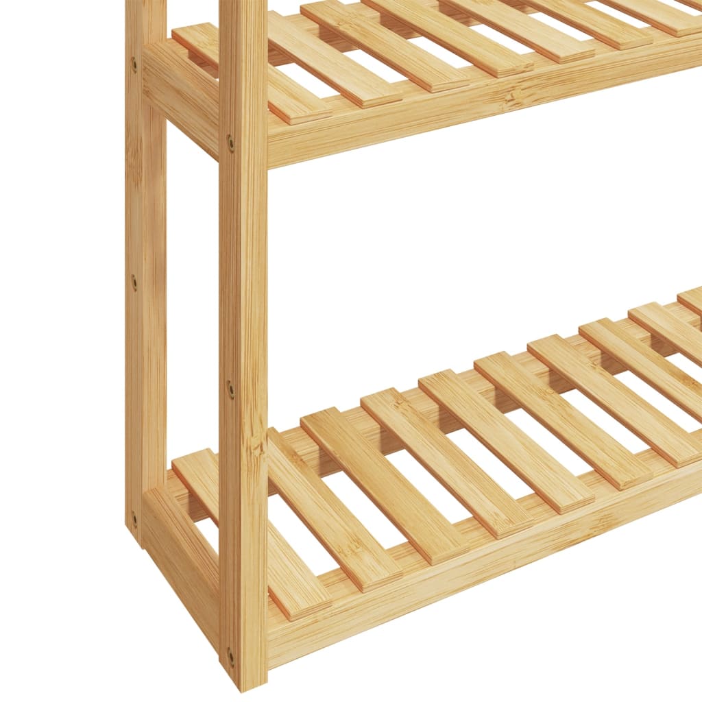 vidaXL Badregal mit 3 Ablagen Wandmontage 60x15x54 cm Bambus