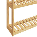 vidaXL Badregal mit 3 Ablagen Wandmontage 60x15x54 cm Bambus