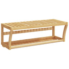 vidaXL Handtuchregal Wandmontage 60x25x20 cm Bambus