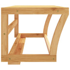 vidaXL Handtuchregal Wandmontage 60x25x20 cm Bambus