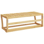 vidaXL Handtuchregal Wandmontage 60x25x20 cm Bambus