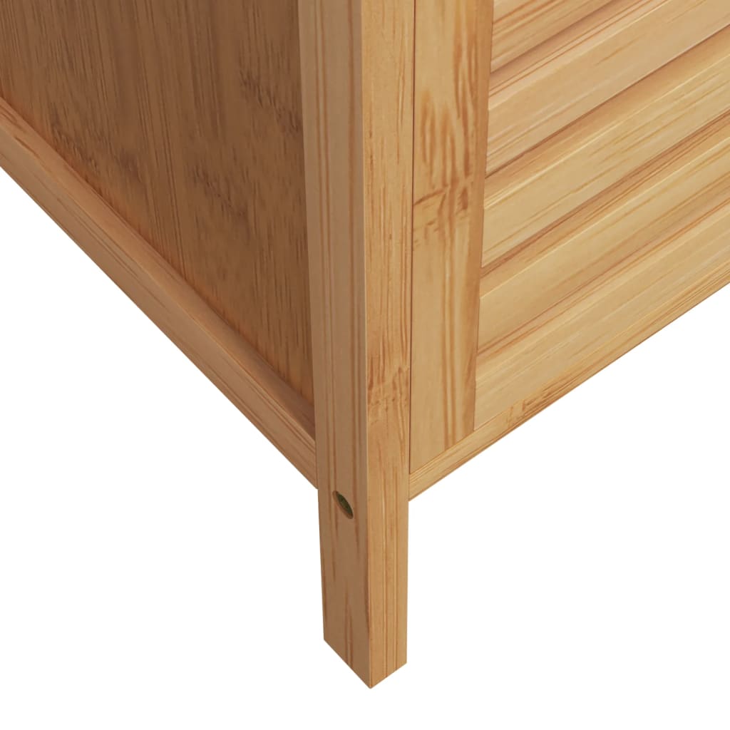 vidaXL Badezimmerschrank mit Ablage 36x33x87 cm Bambus