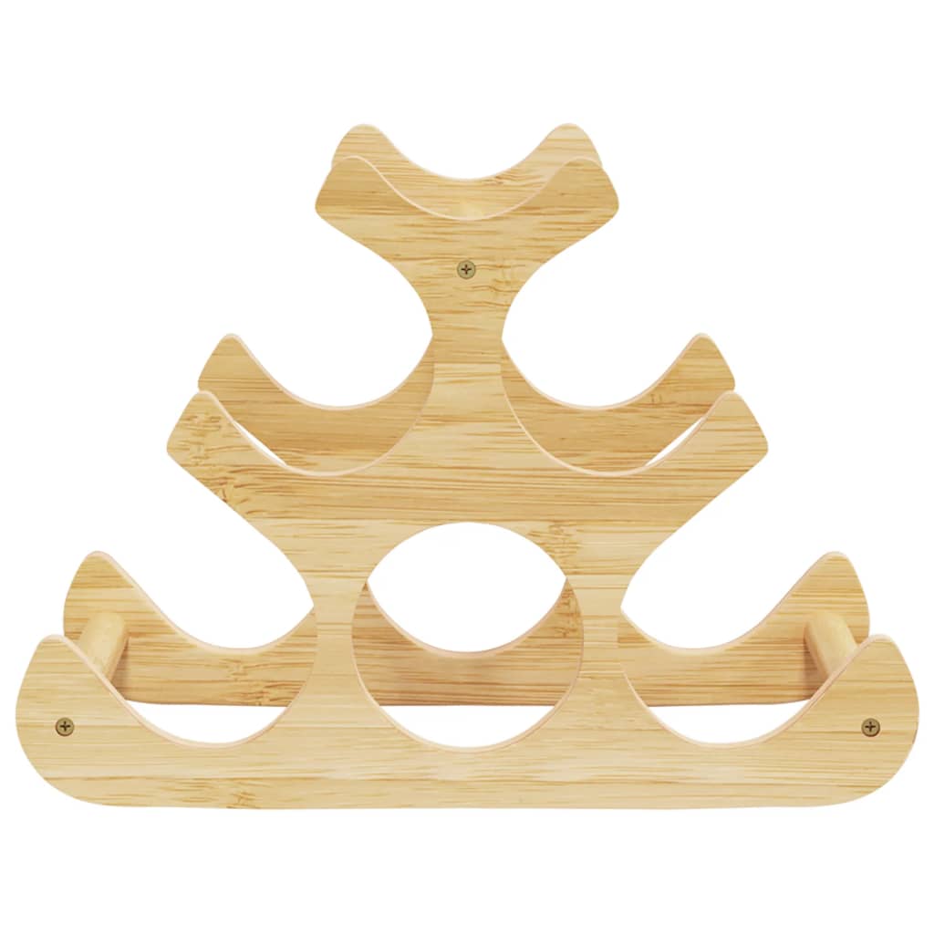 vidaXL Weinregal für 6 Flaschen 35x18x25,5 cm Bambus