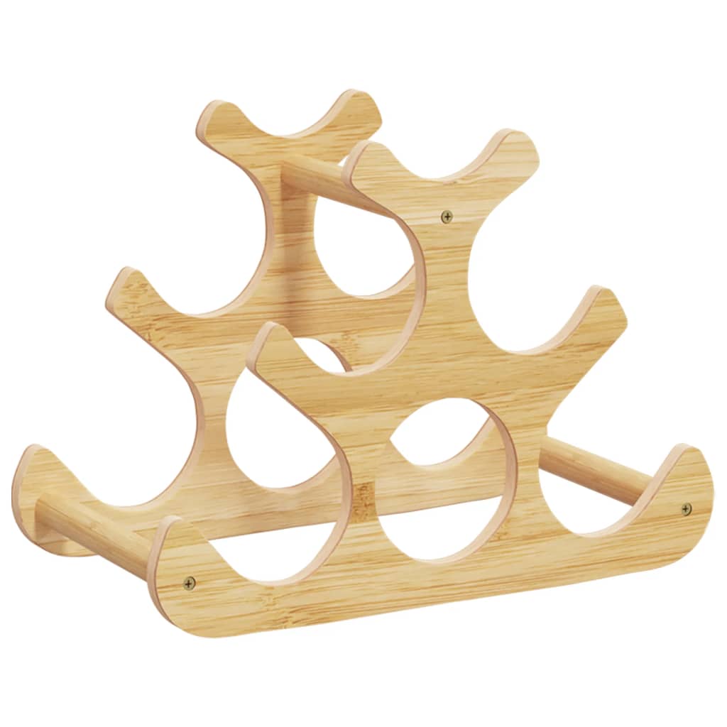 vidaXL Weinregal für 6 Flaschen 35x18x25,5 cm Bambus