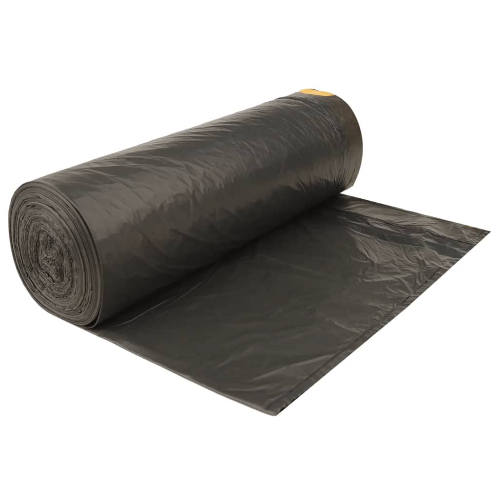 vidaXL Müllsäcke mit Zugband 150 Stk. Schwarz 240 L