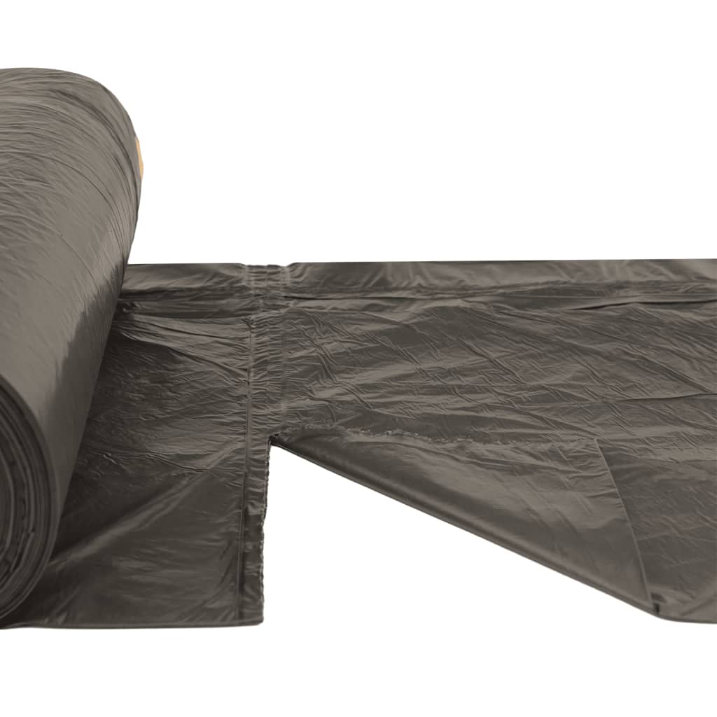 vidaXL Müllsäcke mit Zugband 150 Stk. Schwarz 240 L