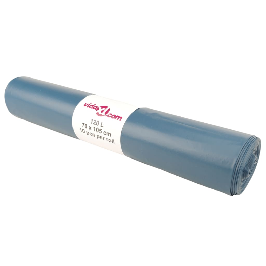 vidaXL Müllsäcke 100 Stk. Blau 120 L