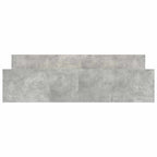 vidaXL Bettgestell mit Kopf- und Fußteil Betongrau 200x200 cm