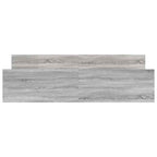 vidaXL Bettgestell mit Kopf- und Fußteil Grau Sonoma 200x200 cm