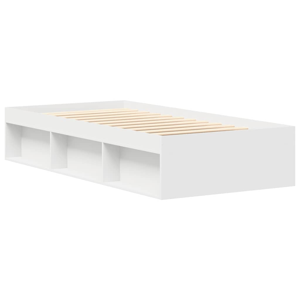 vidaXL Bettgestell Weiß 90x200 cm
