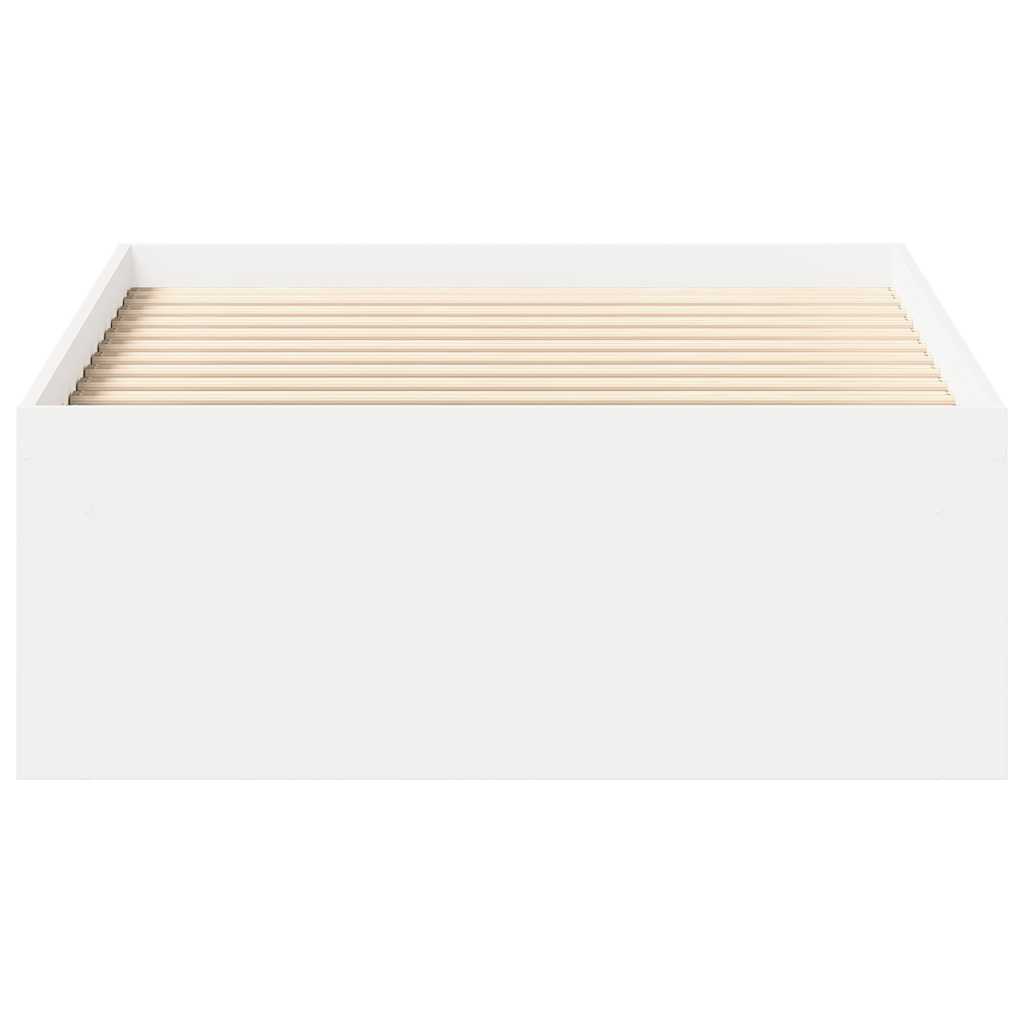 vidaXL Bettgestell Weiß 90x200 cm