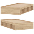 vidaXL Bettgestell Sonoma-Eiche 90x200 cm