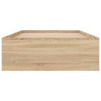 vidaXL Bettgestell Sonoma-Eiche 90x200 cm