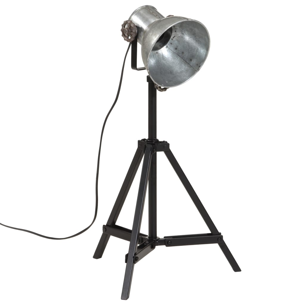 vidaXL Stehleuchte 25 W Vintage-Silber 35x35x65/95 cm E27