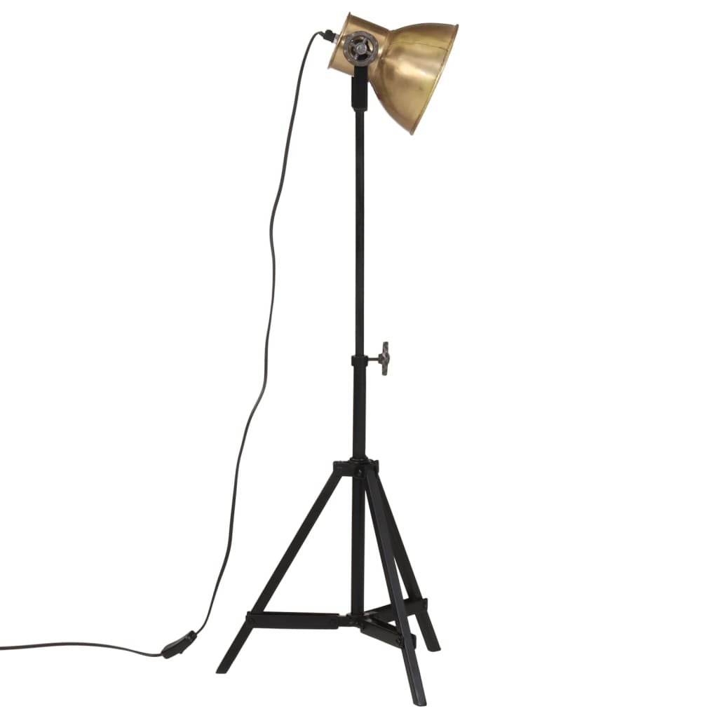 vidaXL Stehleuchte 25 W Vintage-Messing 35x35x65/95 cm E27