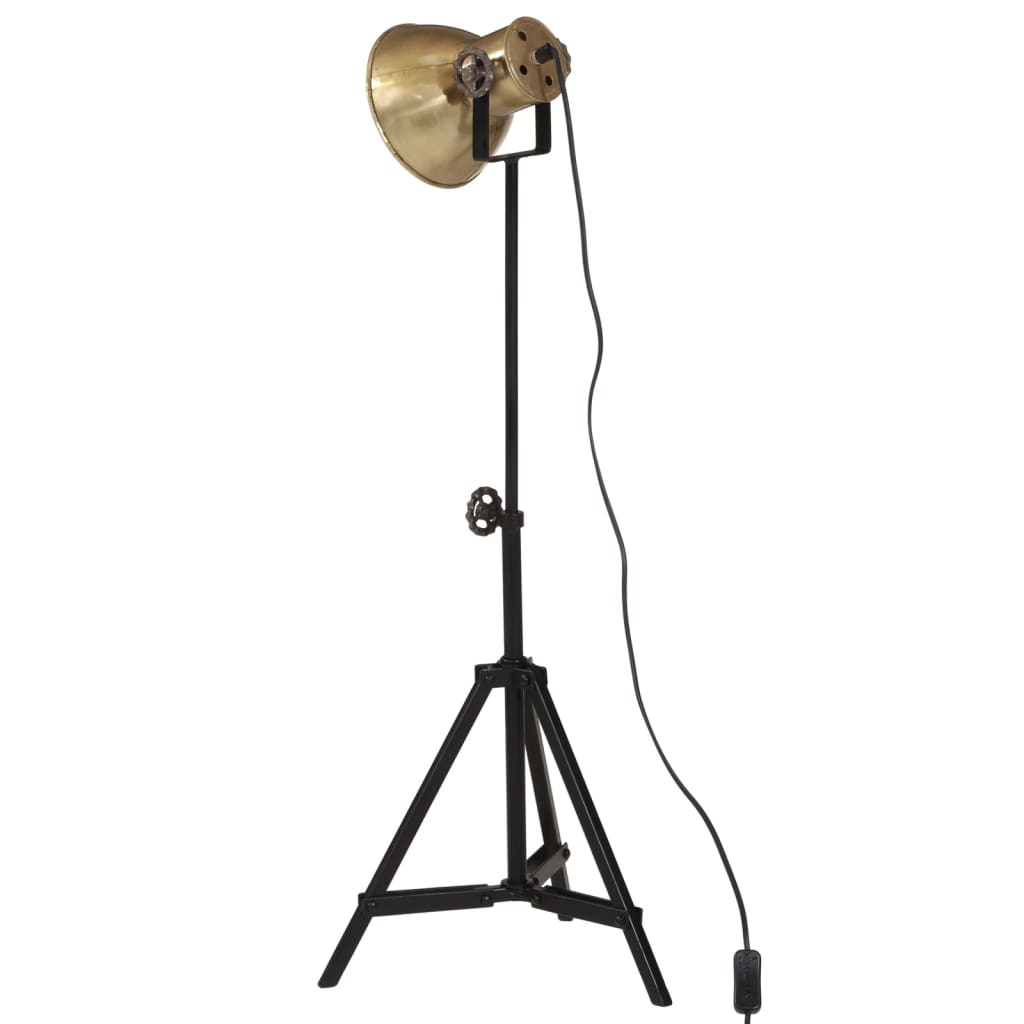 vidaXL Stehleuchte 25 W Vintage-Messing 35x35x65/95 cm E27
