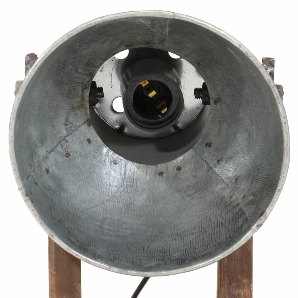 vidaXL Schreibtischlampe 25 W Vintage-Silbern 30x17x40 cm E27