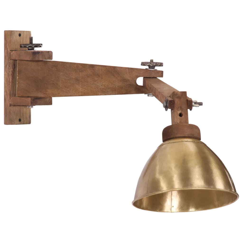 vidaXL Wandleuchte 25 W Antik-Messing E27