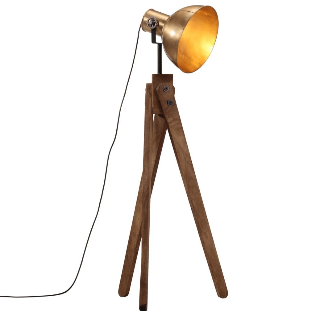 vidaXL Stehleuchte 25 W Antik Messing 45x45x120 cm E27