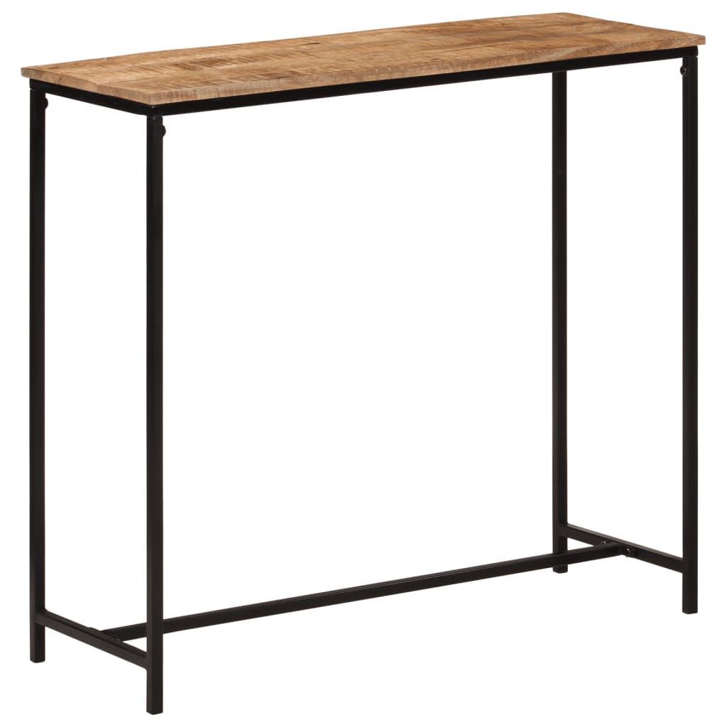 vidaXL Konsolentisch 80x30x74 cm Massivholz Mango und Eisen