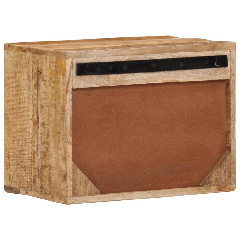 vidaXL Wand-Nachttisch 40x30x25 cm Massivholz Mango