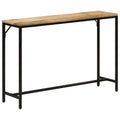 vidaXL Konsolentisch 110x30x75 cm Raues Massivholz Mango und Eisen