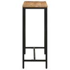 vidaXL Konsolentisch 110x30x75 cm Raues Massivholz Mango und Eisen