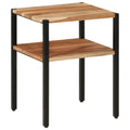 vidaXL Beistelltisch 35x35x45 cm Massivholz Akazie und Eisen