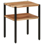 vidaXL Beistelltisch 35x35x45 cm Massivholz Akazie und Eisen