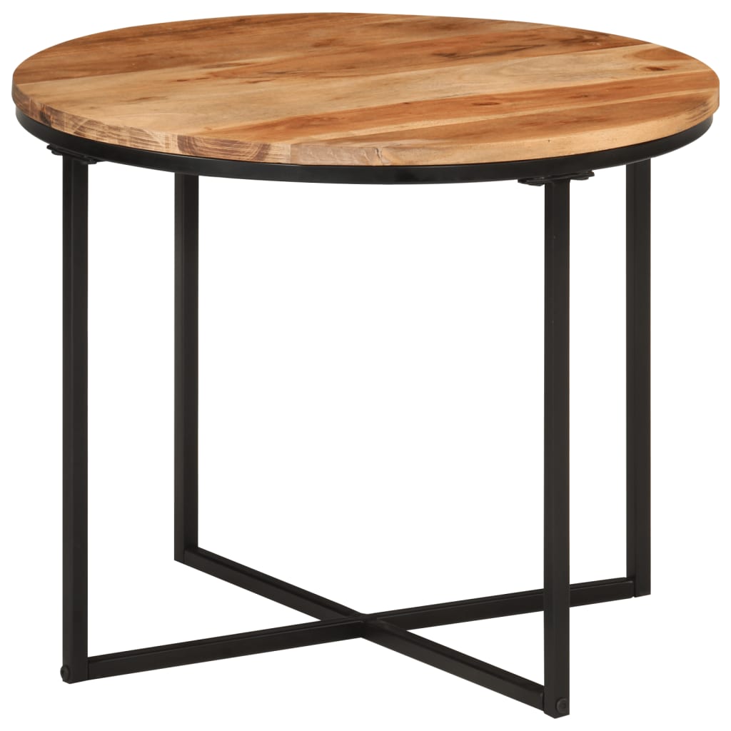 vidaXL Couchtisch 45x45x35 cm Massivholz Akazie und Eisen