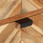 vidaXL Badschrank 40x30x100 cm Massivholz Akazie und Eisen