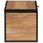 vidaXL Truhe 60x30x30 cm Massivholz Akazie und Eisen