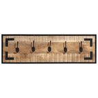 vidaXL Garderoben 2 Stk. 80x8x25 cm Raues Massivholz Mango
