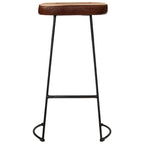 vidaXL Barhocker 2 Stk. Dunkelbraun 44x37,5x78 cm